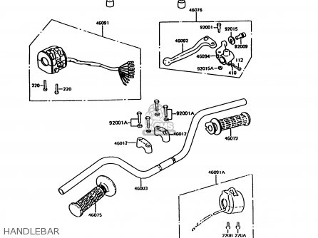 HANDLEBAR - KH125K10 1997 UNITED KINGDOM