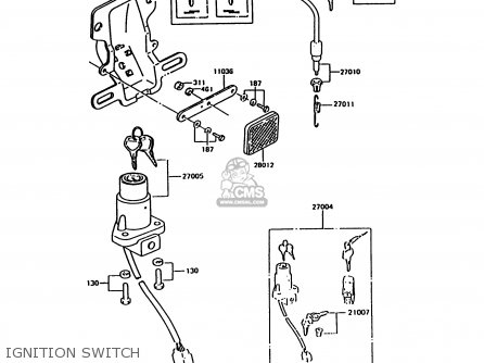 IGNITION SWITCH - KH125K10 1997 UNITED KINGDOM