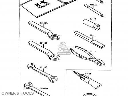 OWNER'S TOOLS - KH125K10 1997 UNITED KINGDOM