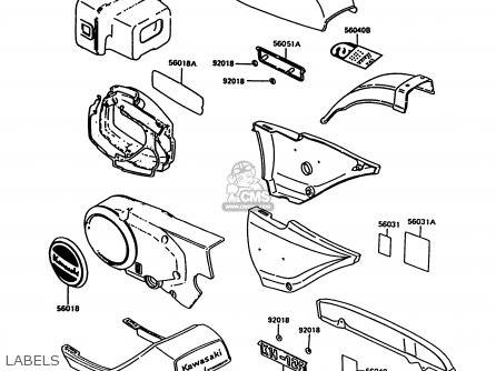 LABELS - KH125K10 1997 UNITED KINGDOM