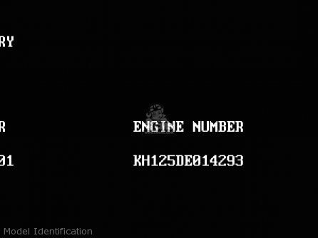 Model Identification - KH125K10 1997 UNITED KINGDOM