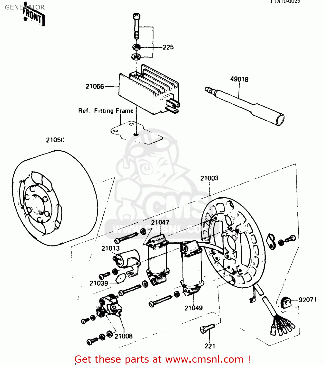 GENERATOR KH125K2 1983 EUROPE UK SD