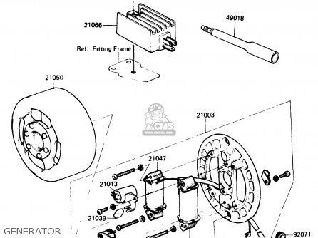 GENERATOR - KH125K2 1983 EUROPE UK SD