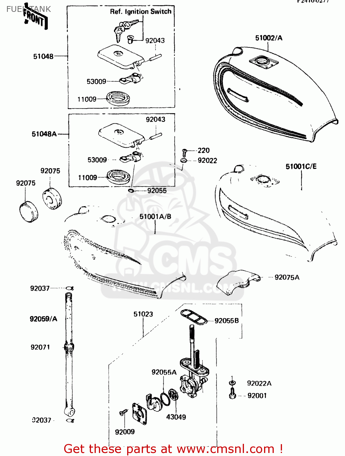 FUEL TANK KH125K3 1984 USA