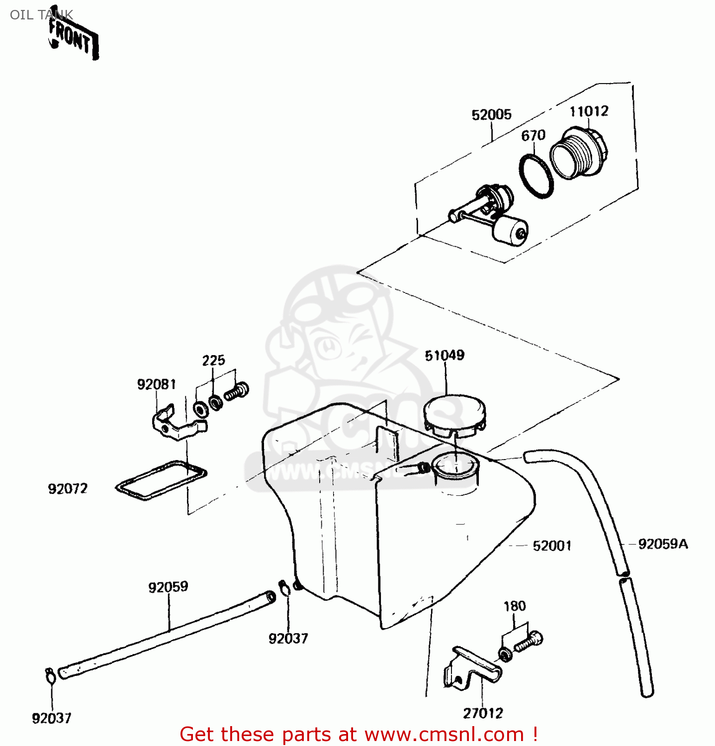 OIL TANK KH125K3 1984 USA