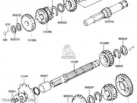 TRANSMISSION - KH125K3 1984 USA