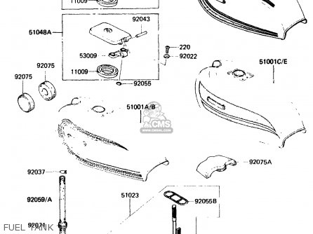 FUEL TANK - KH125K3 1984 USA