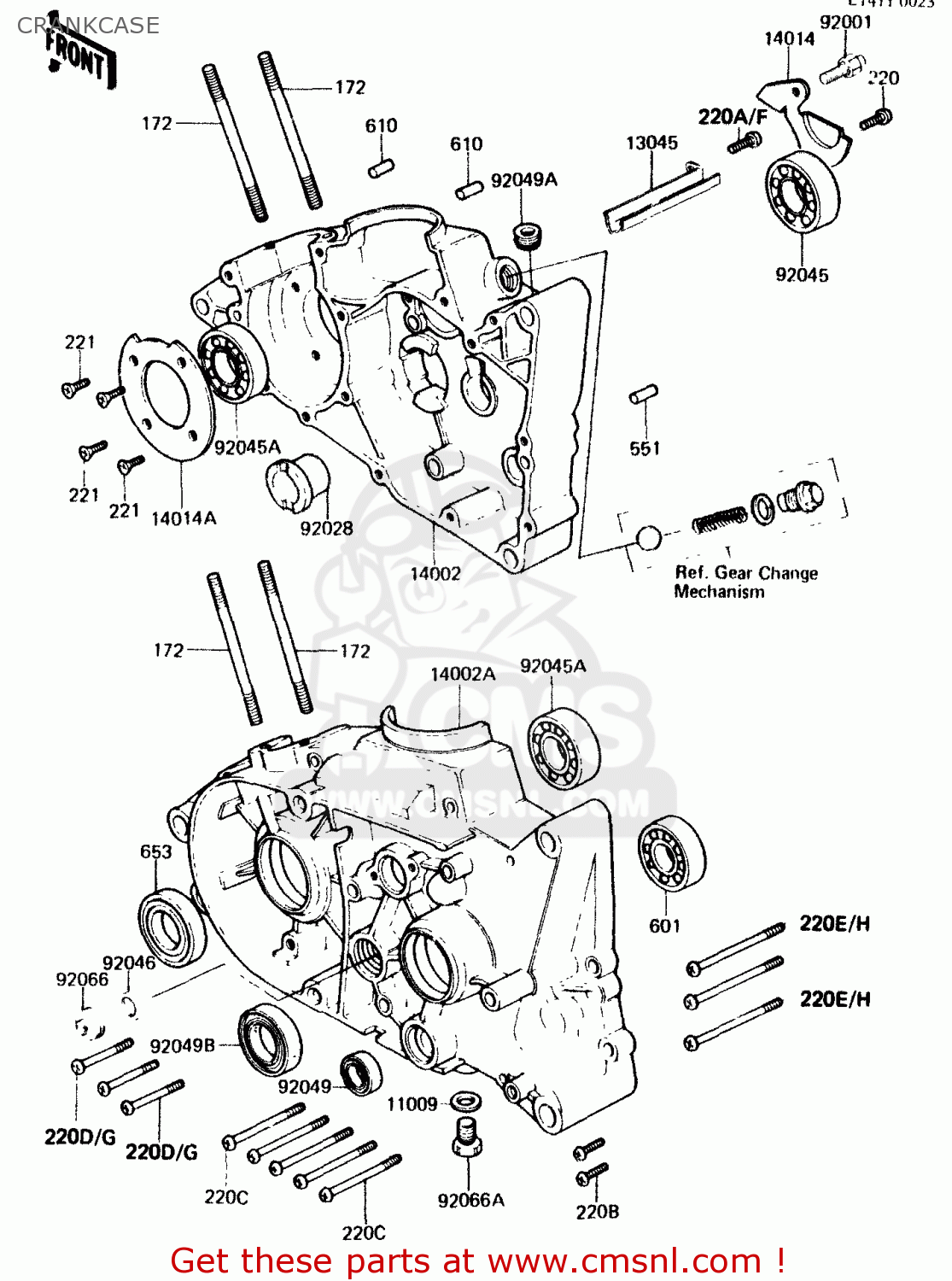 CRANKCASE KH125K4 1985 USA