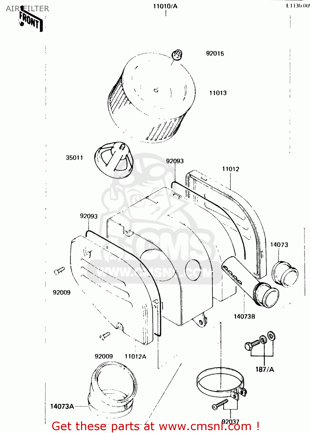 AIR FILTER KH125K4 1985 USA