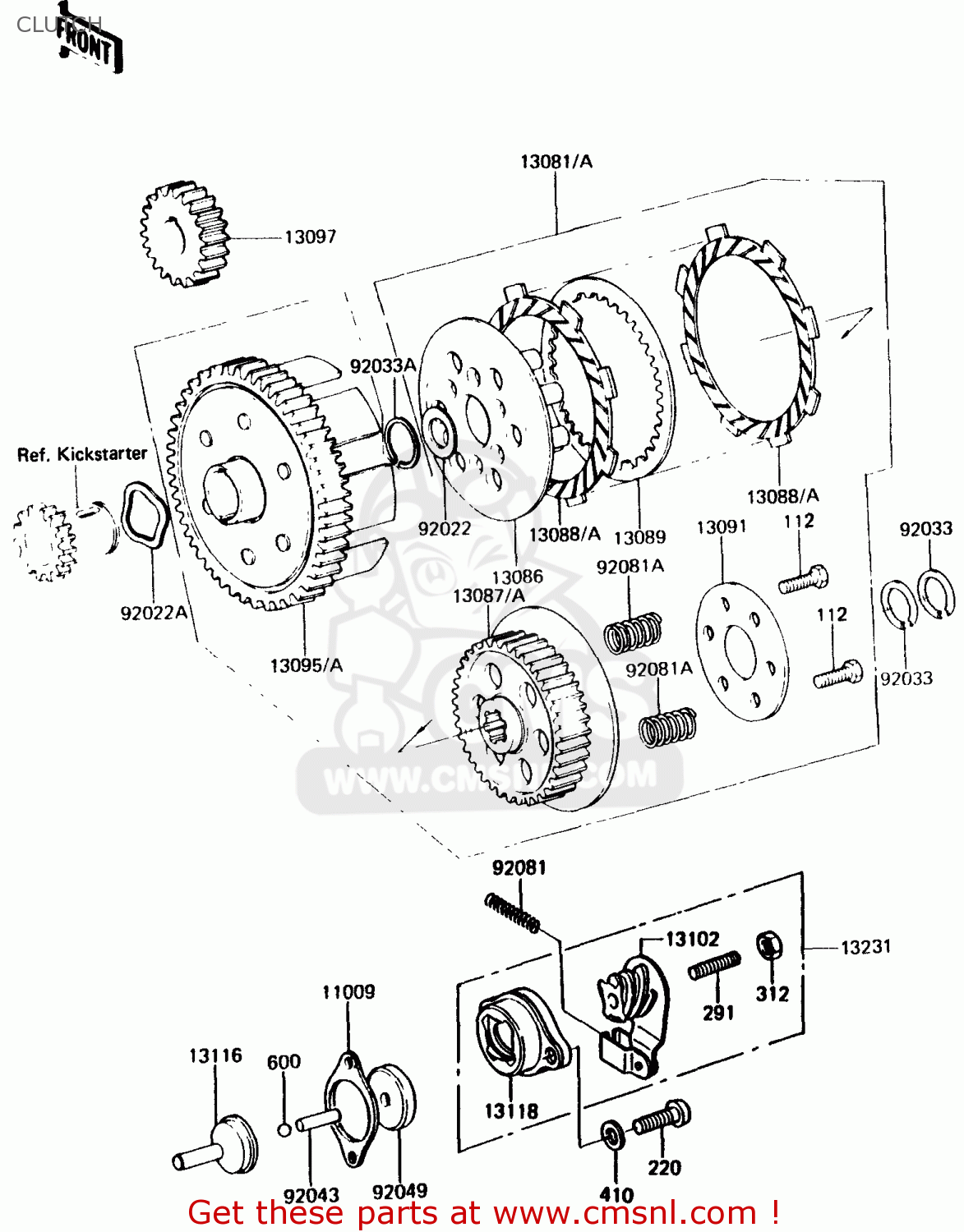 CLUTCH KH125K4 1985 USA