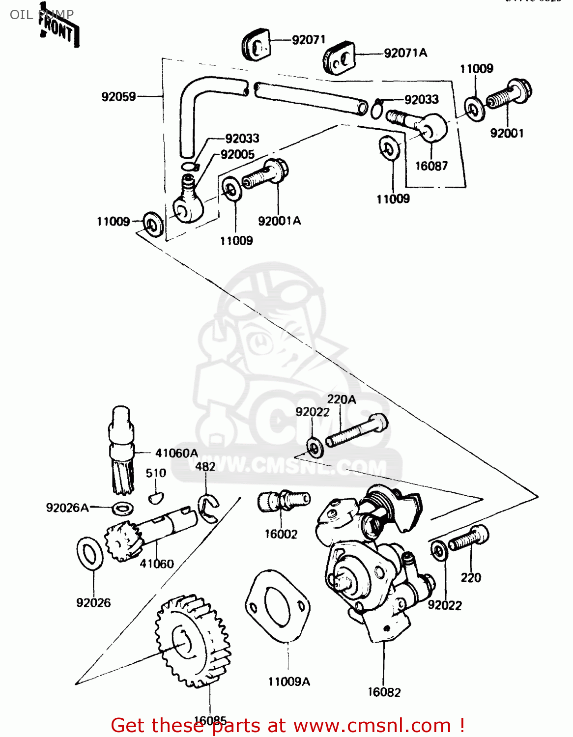 OIL PUMP KH125K4 1985 USA