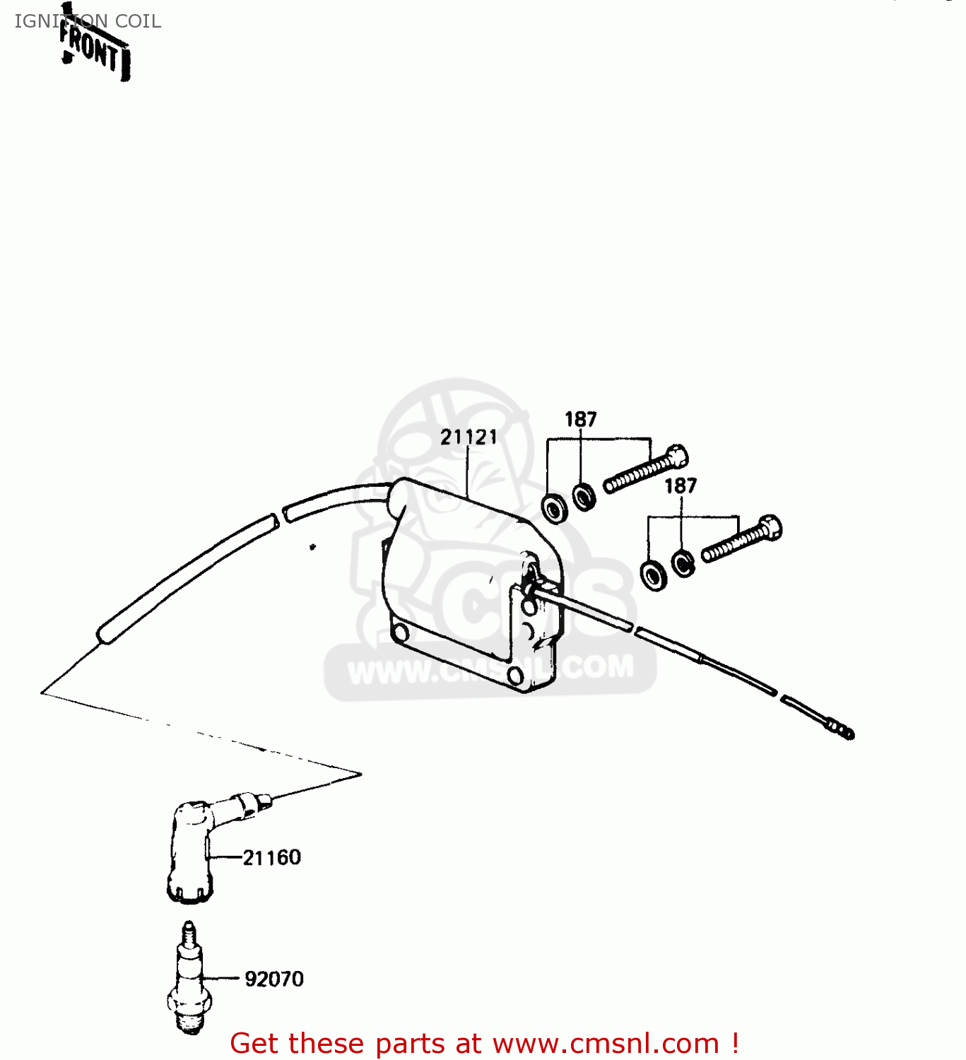 IGNITION COIL KH125K4 1985 USA