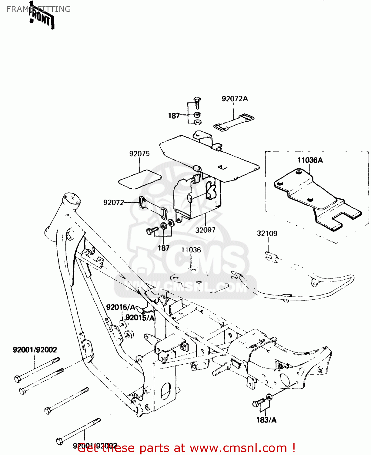 FRAME FITTING KH125K4 1985 USA