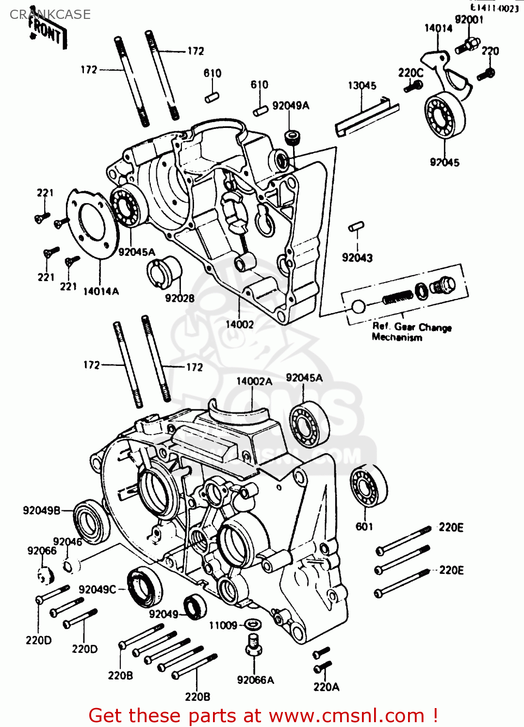 CRANKCASE KH125K5 1987 USA