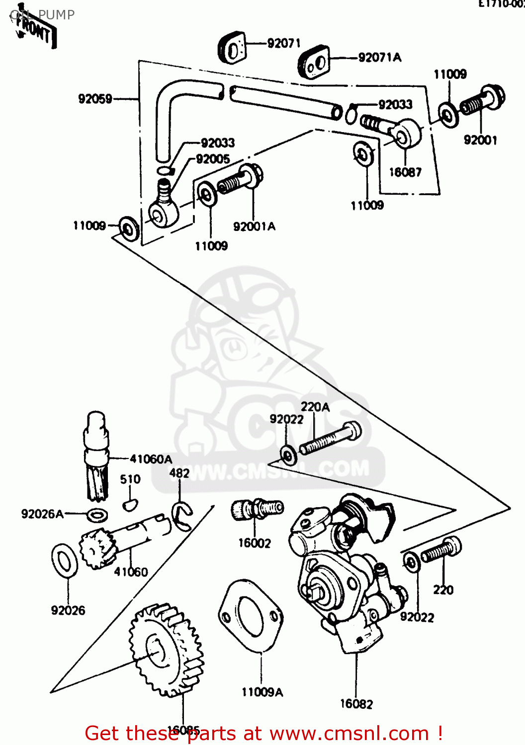 OIL PUMP KH125K5 1987 USA