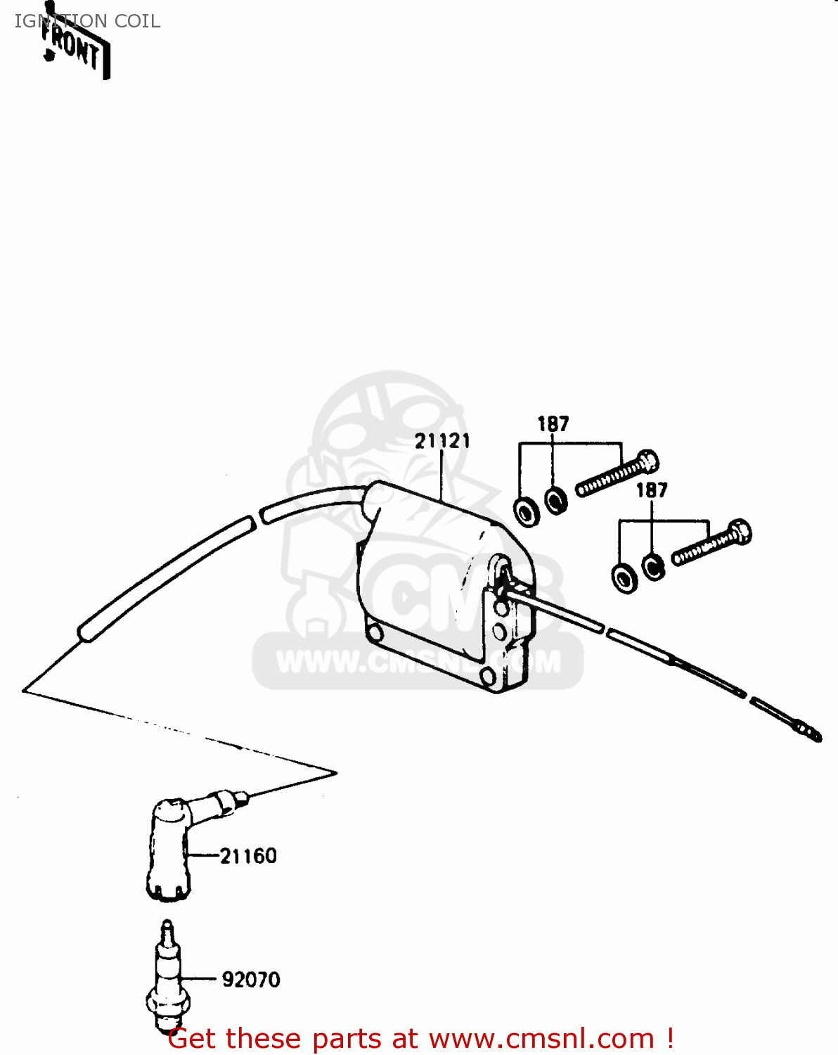 IGNITION COIL KH125K5 1987 USA
