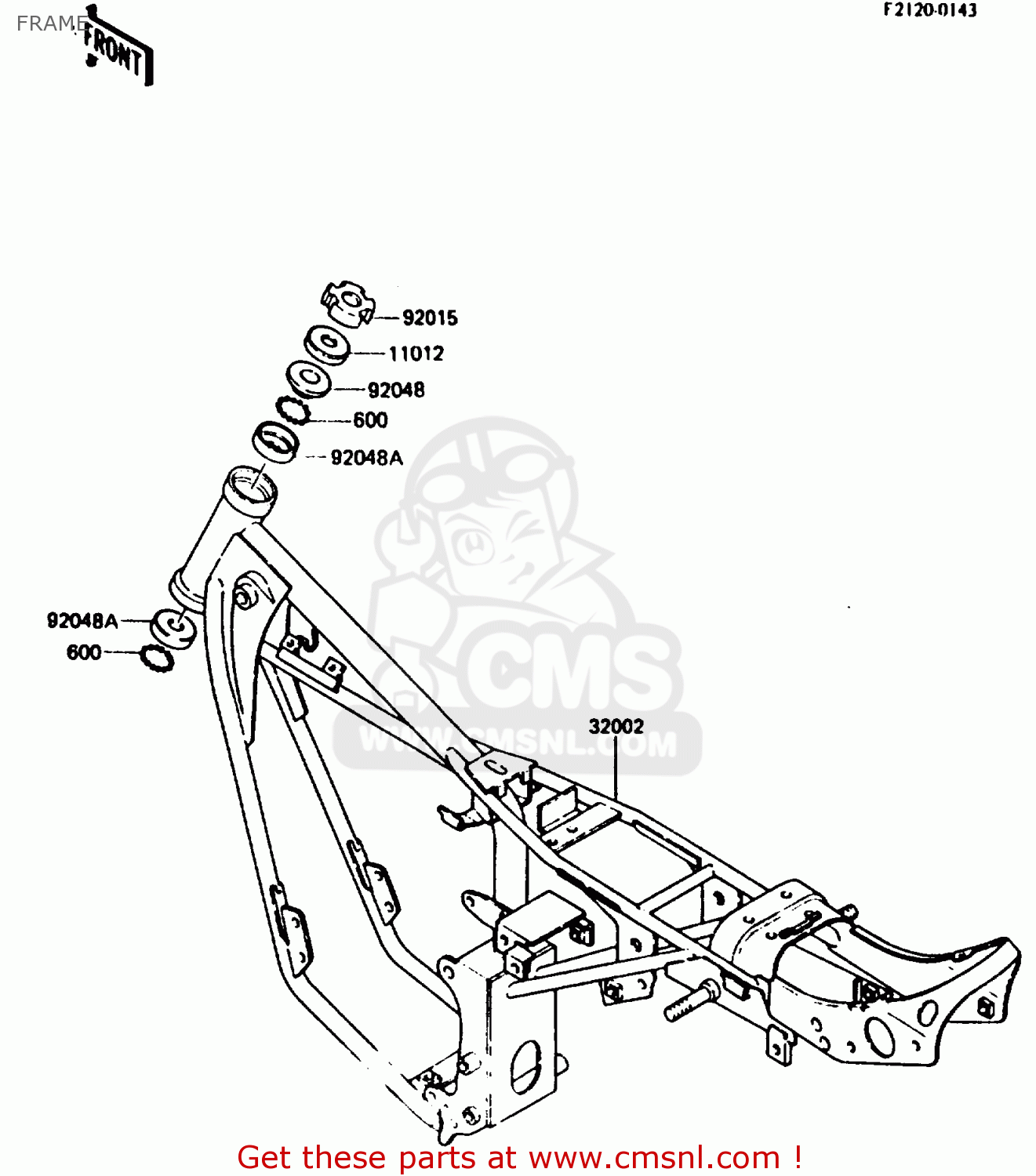 FRAME KH125K5 1987 USA