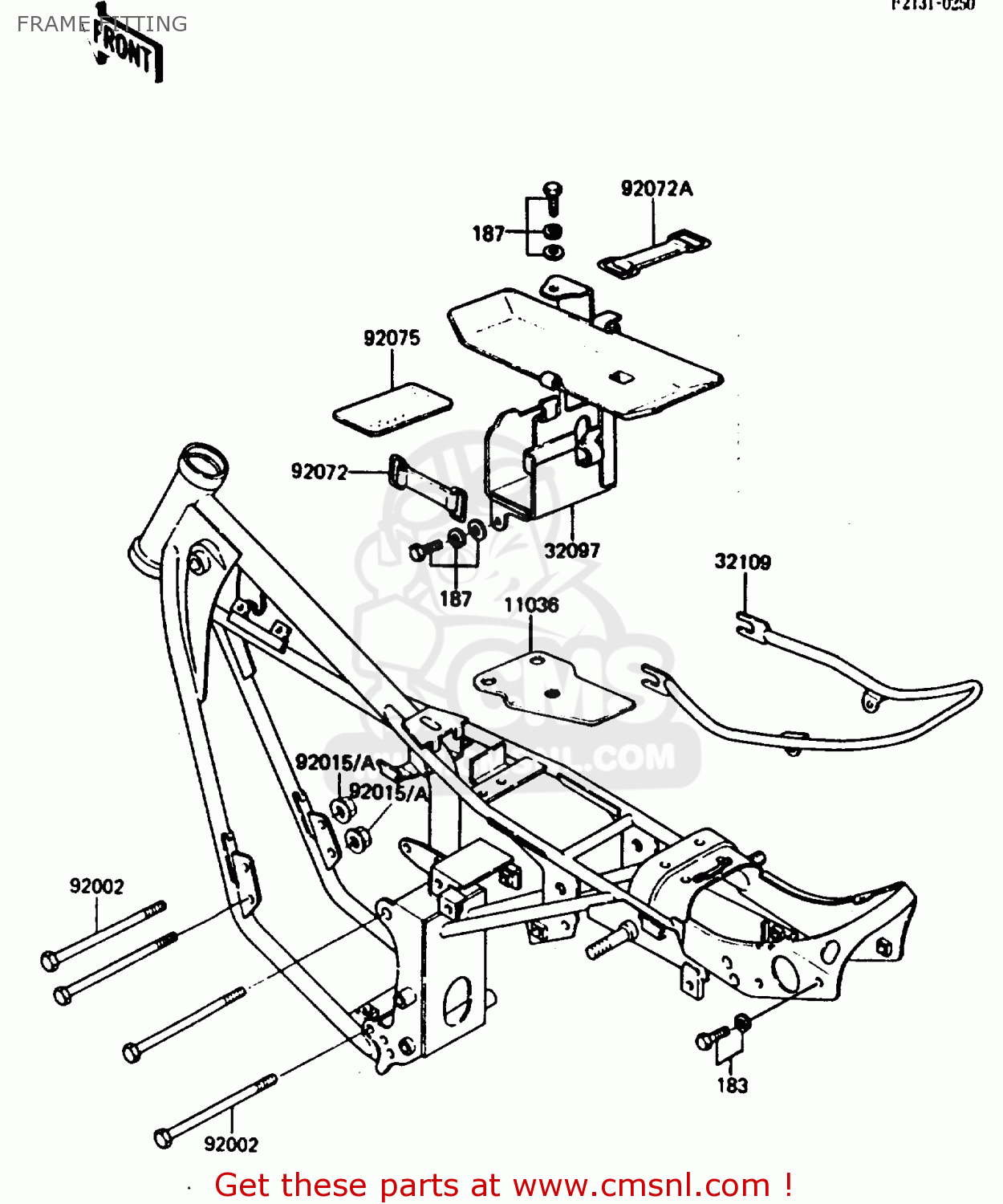 FRAME FITTING KH125K5 1987 USA