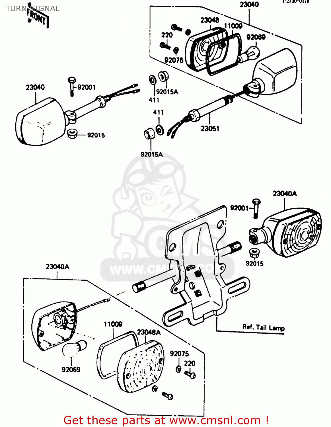 TURN SIGNAL KH125K5 1987 USA