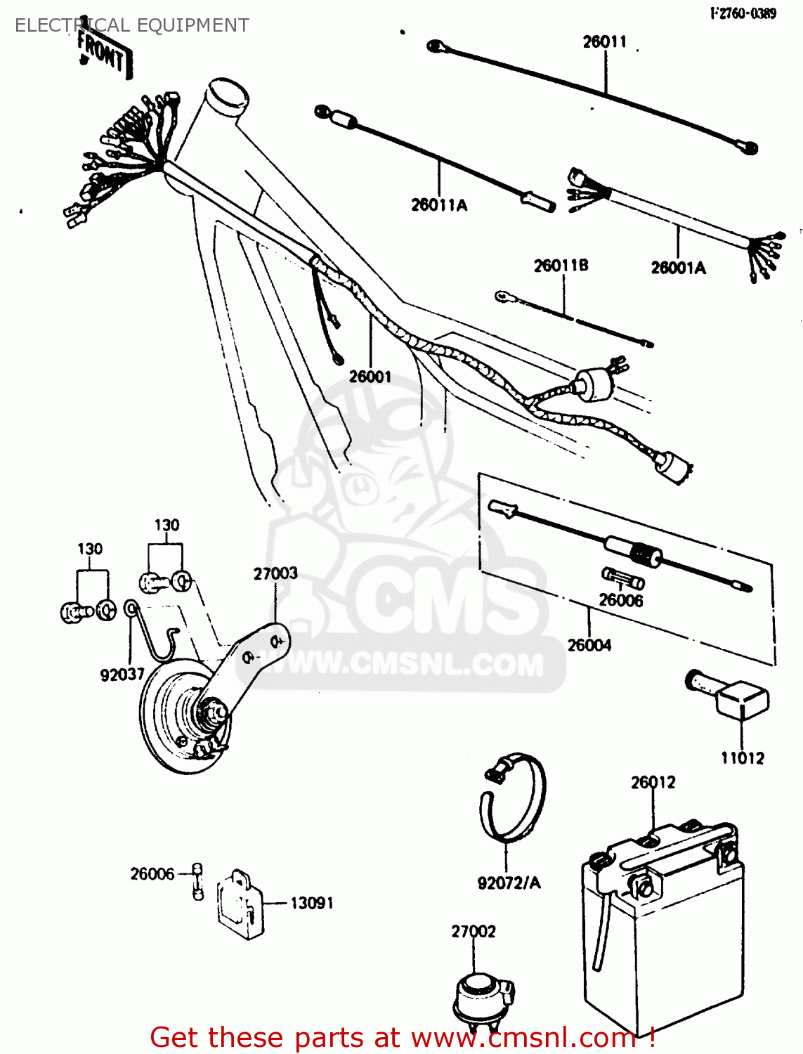 ELECTRICAL EQUIPMENT KH125K5 1987 USA