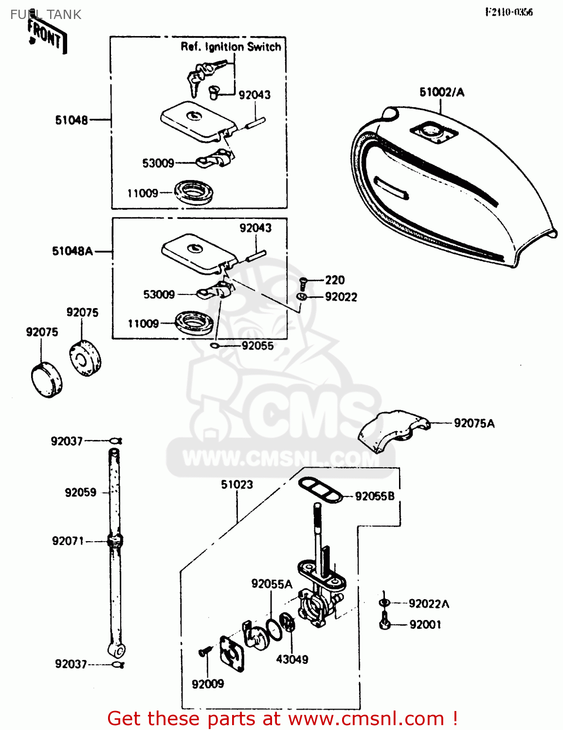 FUEL TANK KH125K5 1987 USA