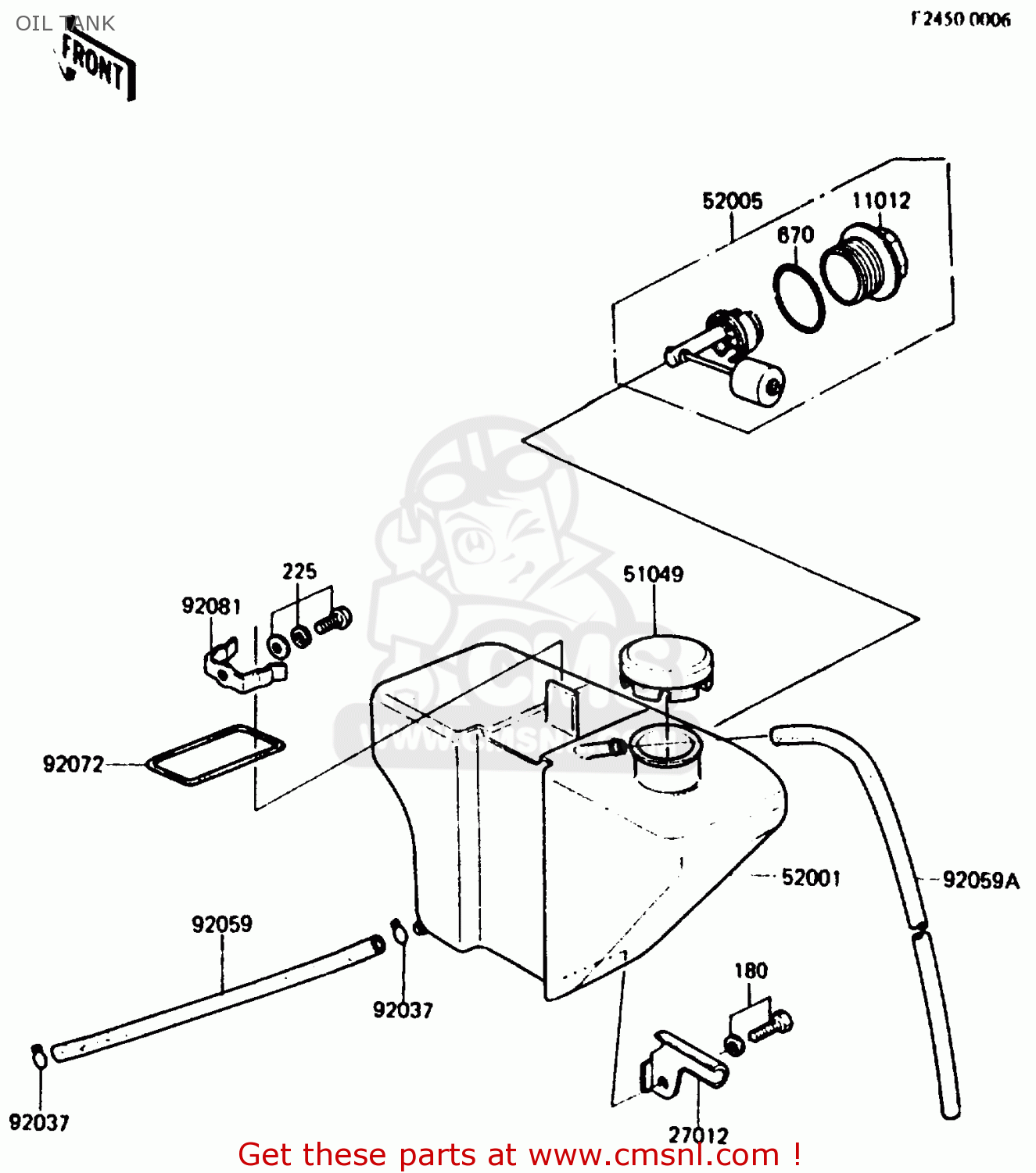 OIL TANK KH125K5 1987 USA