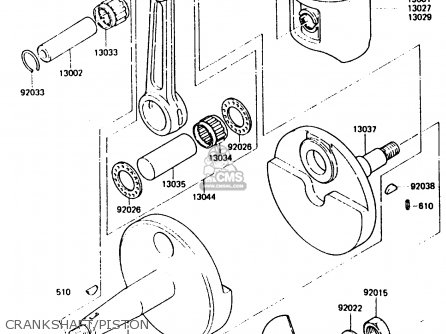 CRANKSHAFT/PISTON - KH125K5 1987 USA