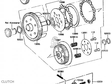 CLUTCH - KH125K5 1987 USA