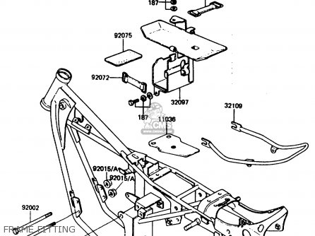 FRAME FITTING - KH125K5 1987 USA