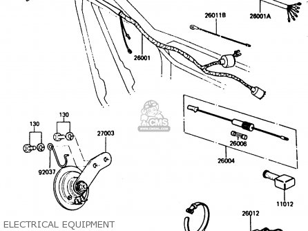 ELECTRICAL EQUIPMENT - KH125K5 1987 USA