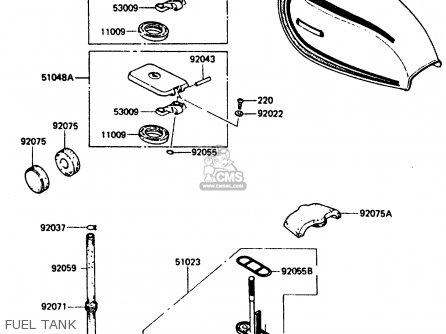 FUEL TANK - KH125K5 1987 USA