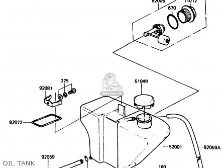 OIL TANK - KH125K5 1987 USA