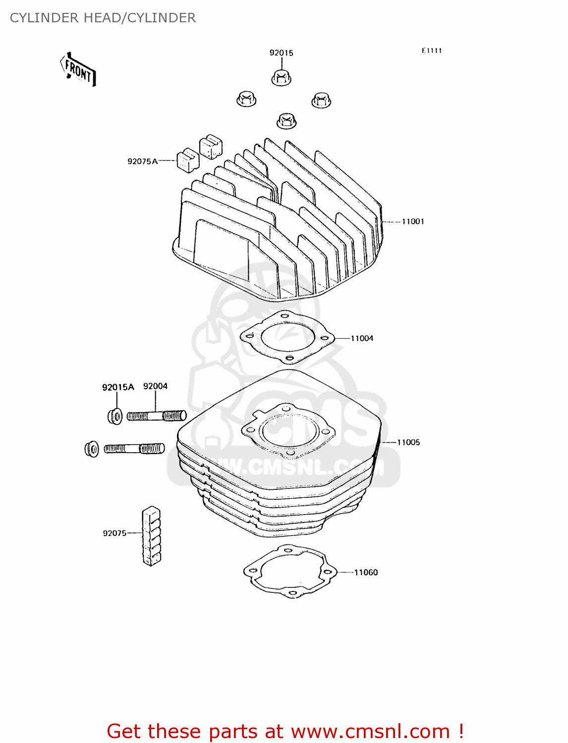 CYLINDER HEAD/CYLINDER KH125K6 1991 UNITED KINGDOM