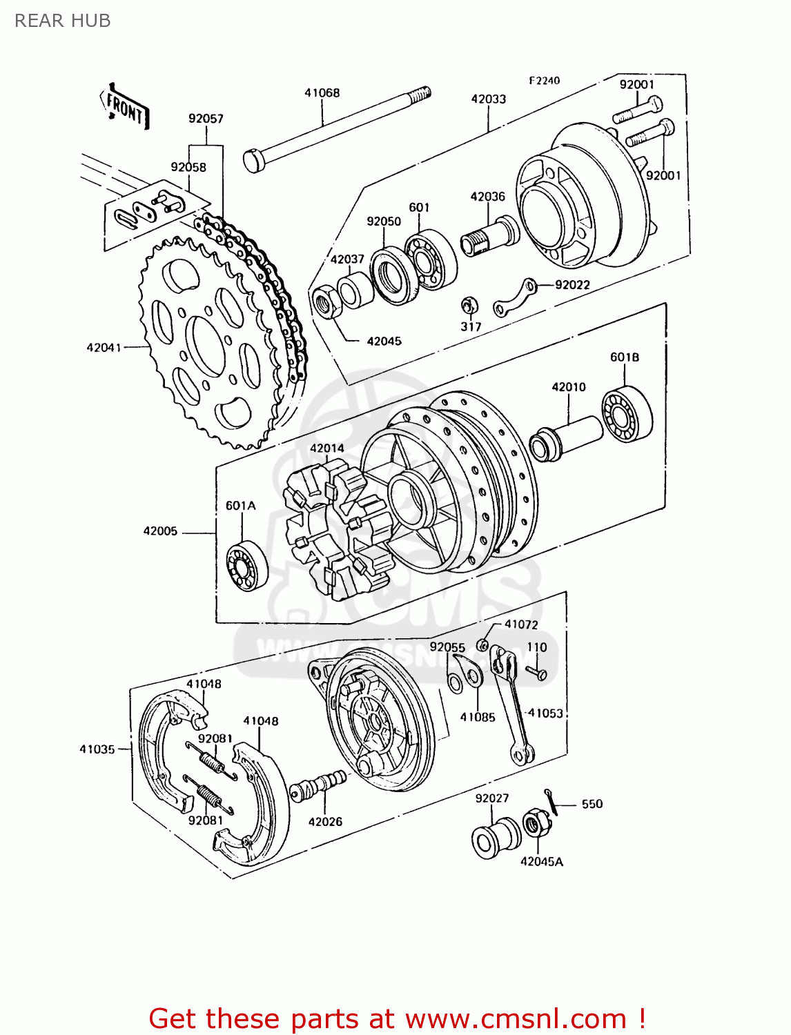 REAR HUB KH125K6 1991 UNITED KINGDOM