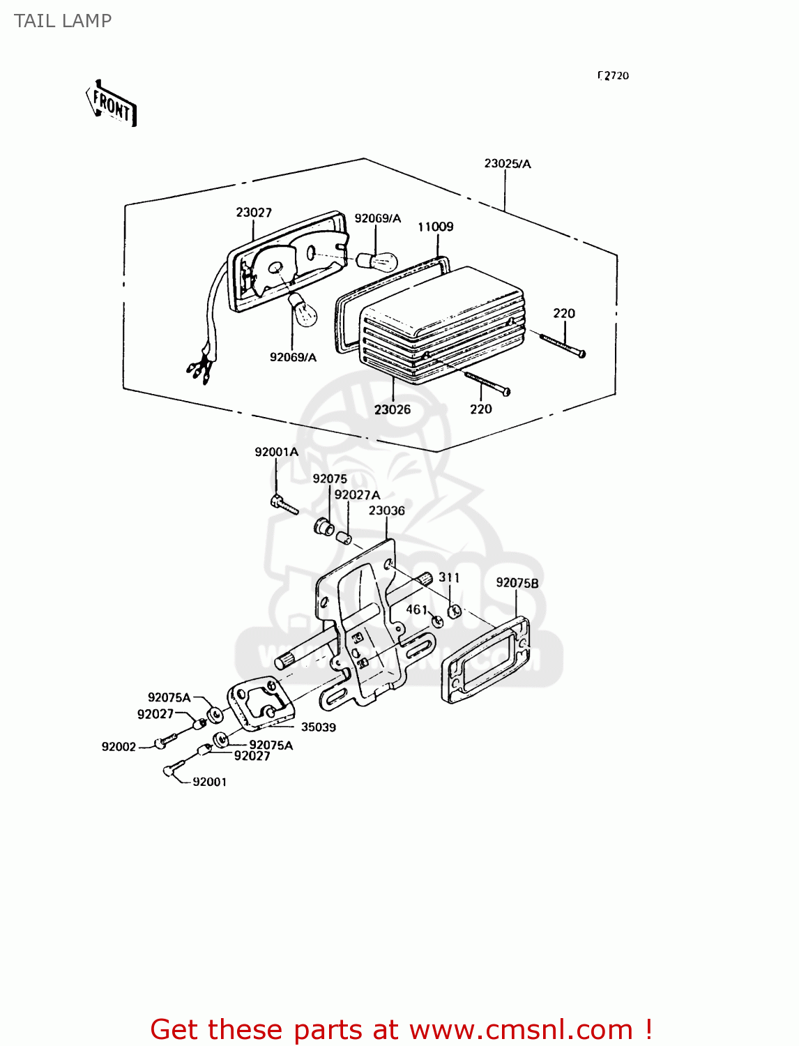 TAIL LAMP KH125K6 1991 UNITED KINGDOM
