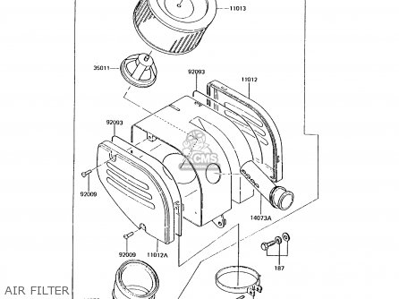 AIR FILTER - KH125K6 1991 UNITED KINGDOM