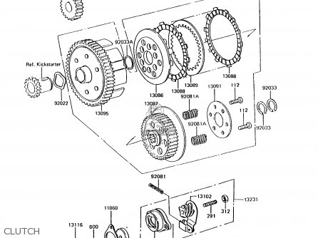 CLUTCH - KH125K6 1991 UNITED KINGDOM