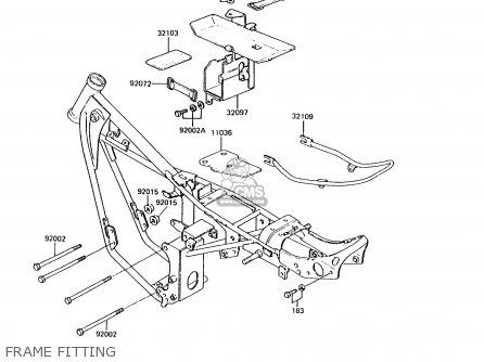FRAME FITTING - KH125K6 1991 UNITED KINGDOM