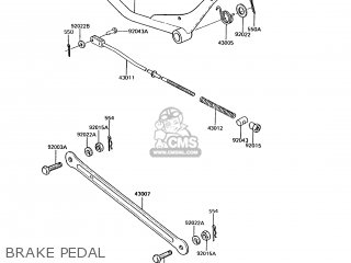 BRAKE PEDAL - KH125K6 1991 UNITED KINGDOM