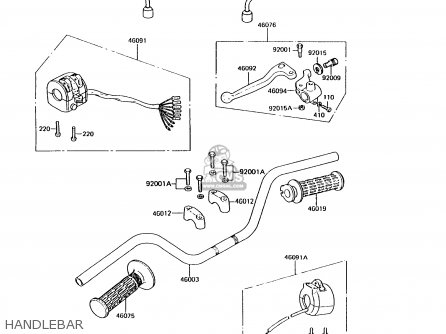 HANDLEBAR - KH125K6 1991 UNITED KINGDOM