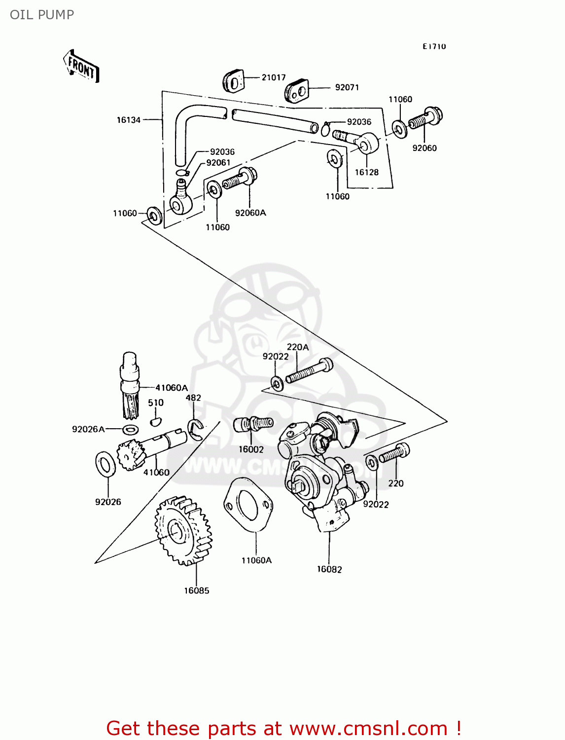 OIL PUMP KH125K7 1992 UNITED KINGDOM