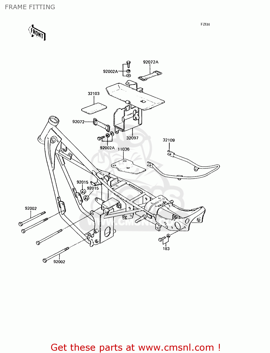 FRAME FITTING KH125K7 1992 UNITED KINGDOM