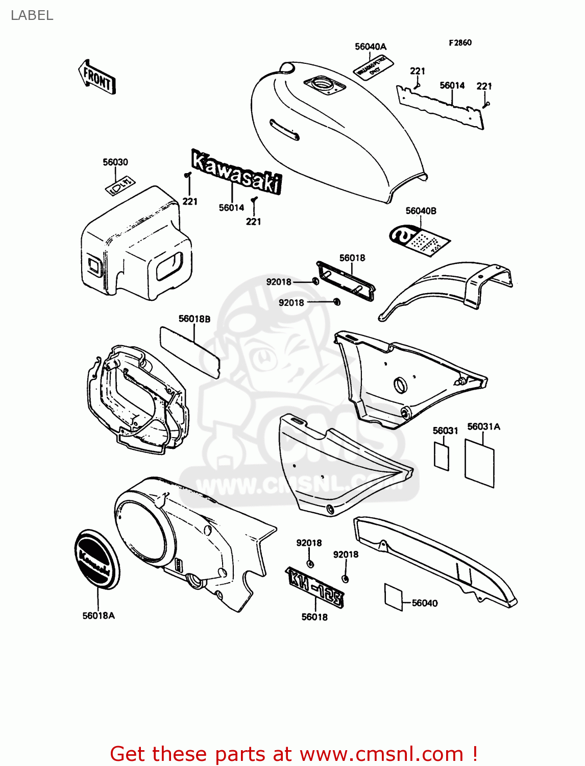LABEL KH125K7 1992 UNITED KINGDOM