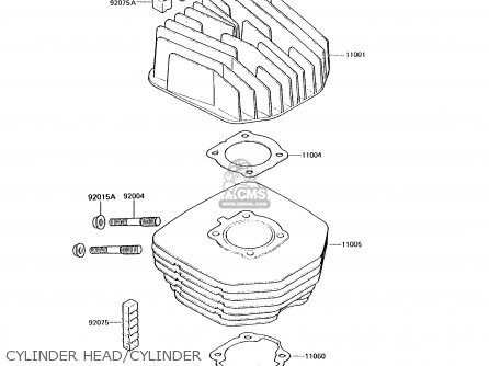 CYLINDER HEAD/CYLINDER - KH125K7 1992 UNITED KINGDOM