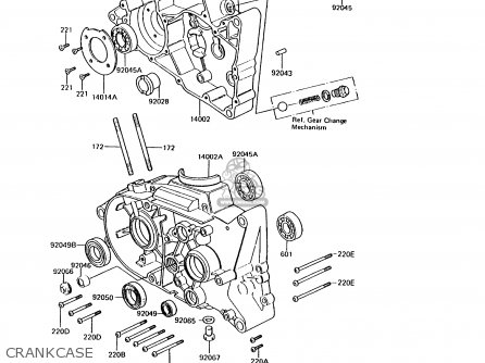 CRANKCASE - KH125K7 1992 UNITED KINGDOM