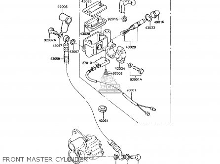FRONT MASTER CYLINDER - KH125K7 1992 UNITED KINGDOM