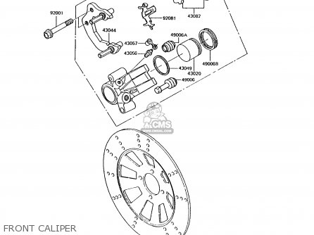 FRONT CALIPER - KH125K7 1992 UNITED KINGDOM