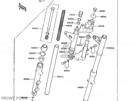 FRONT FORK - KH125K7 1992 UNITED KINGDOM