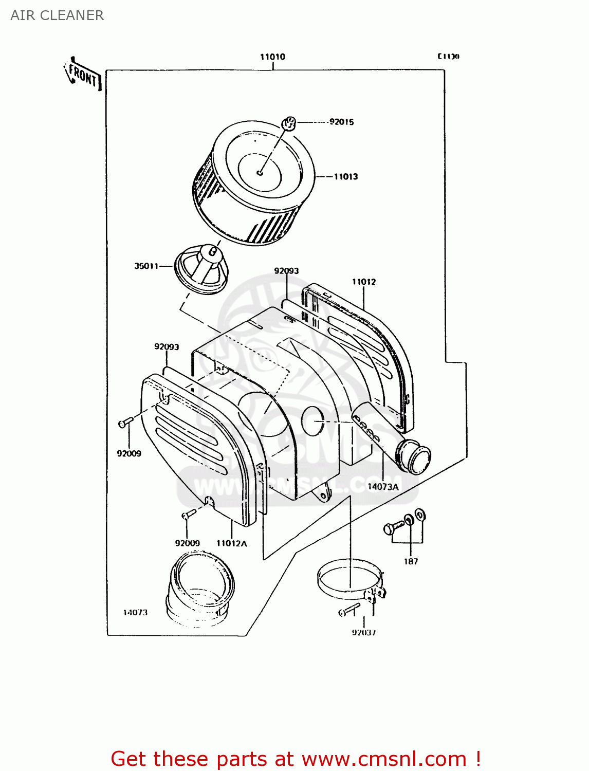 AIR CLEANER KH125K9 1994 UNITED KINGDOM