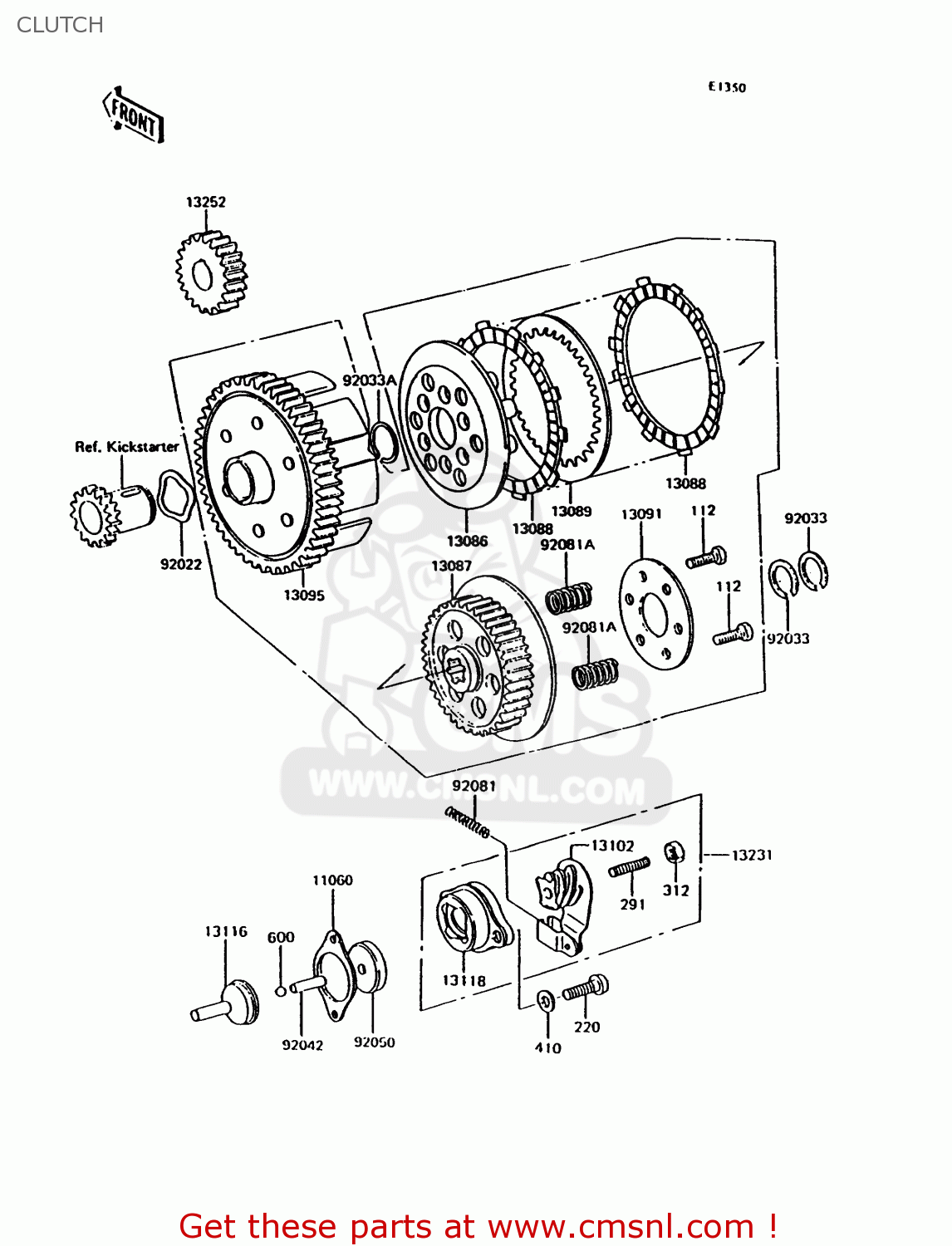 CLUTCH KH125K9 1994 UNITED KINGDOM